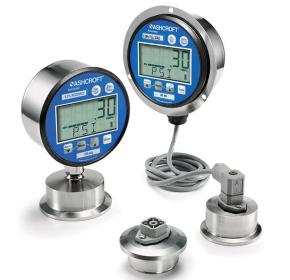 Đồng hồ đo áp suất vệ sinh kỹ thuật số 2032 và 2036