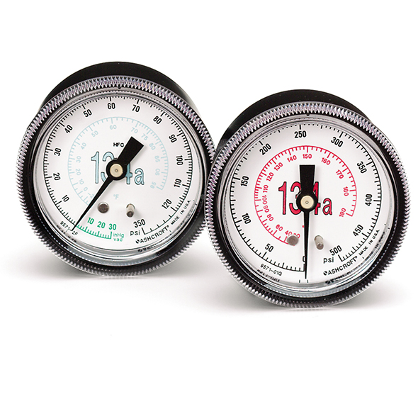 1007P & 1001T XOR Refrigeration Pressure Gauge Ashcroft