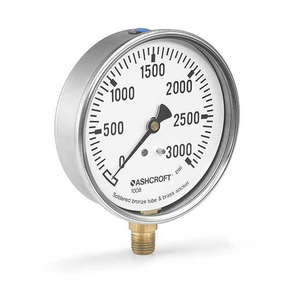 1008A/AL 63/100mm Pressure Gauge Commercial Ashcroft