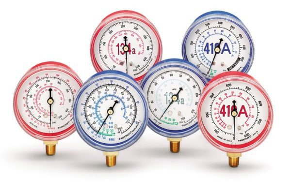 1007P and 1001T XOR Refrigeration Pressure Gauge