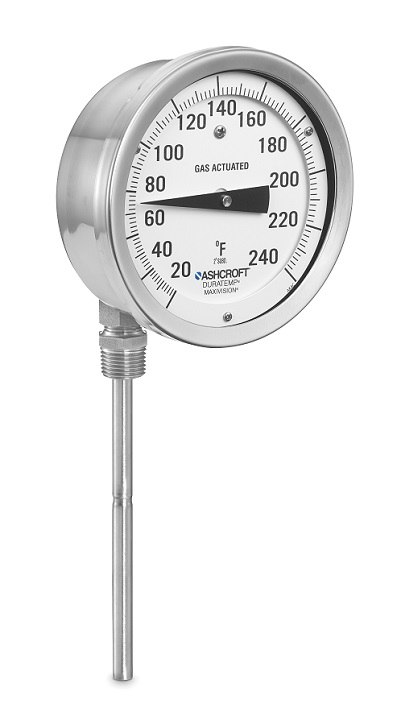 Ashcroft 60 6140TWT 10L 070 XL1P3 Dial Thermometer 6in 20ft 30-190f 