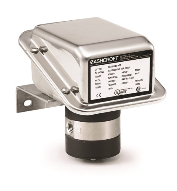 GD-Series NEMA 4 Differential Pressure Switch