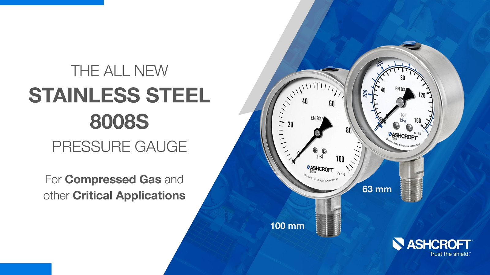 8008S Pressure Gauge Ashcroft