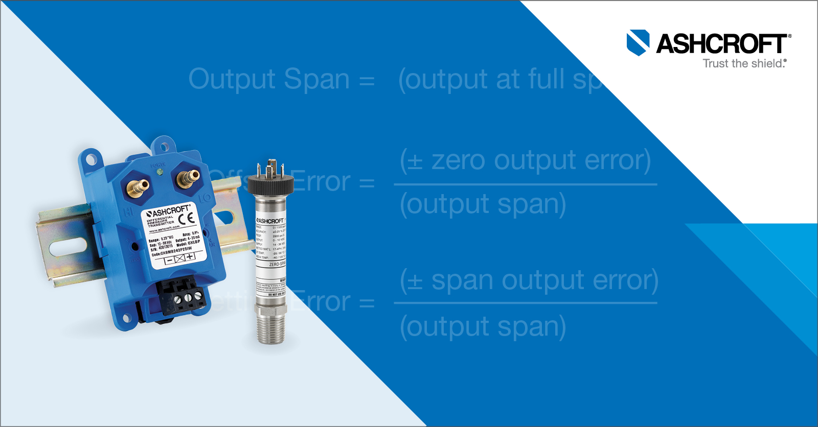 What casues zero and span offset in pressure transducers?
